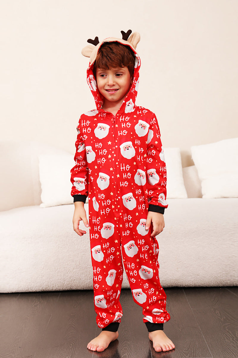 Load image into Gallery viewer, Family Red Christmas Claus Print Pajamas
