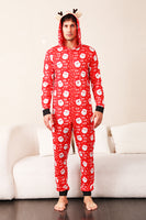 Load image into Gallery viewer, Family Red Christmas Claus Print Pajamas