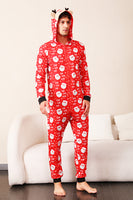 Load image into Gallery viewer, Family Red Christmas Claus Print Pajamas