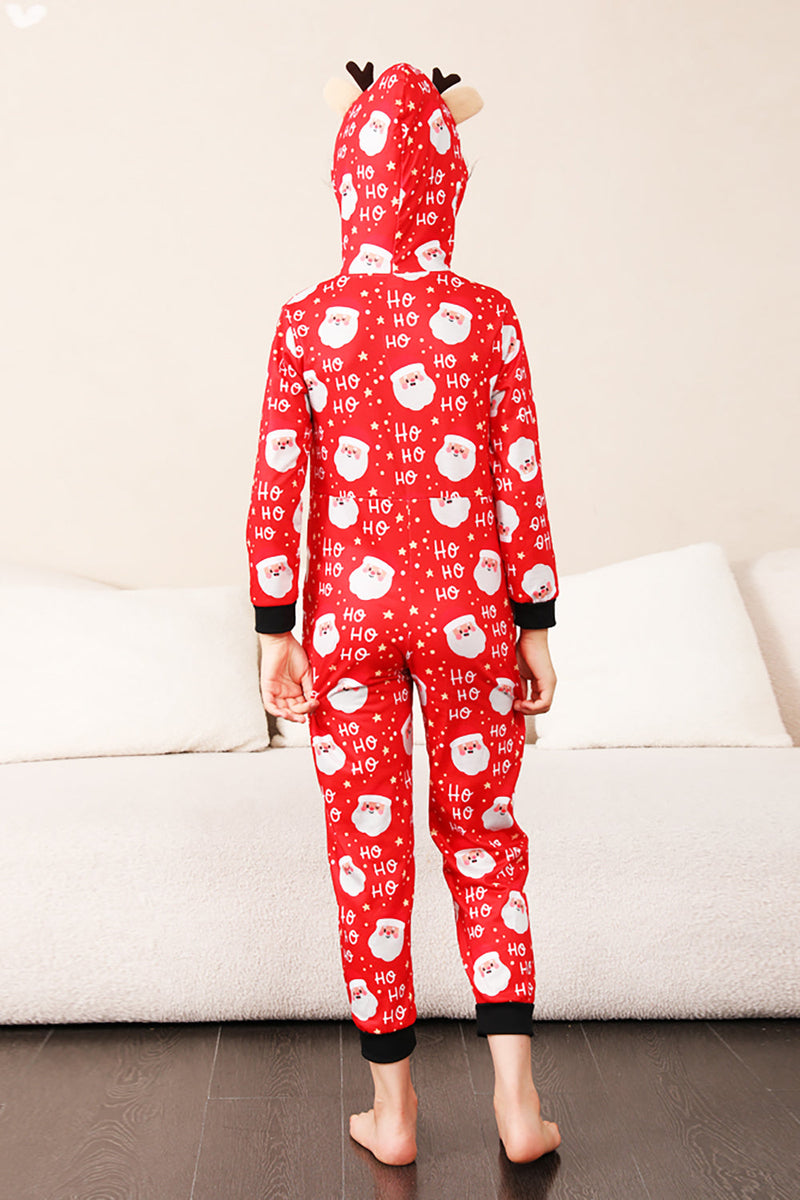 Load image into Gallery viewer, Family Red Christmas Claus Print Pajamas