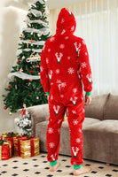 Load image into Gallery viewer, Red Flannel Snowflake Christmas Family Pajamas