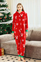 Load image into Gallery viewer, Red Flannel Snowflake Christmas Family Pajamas