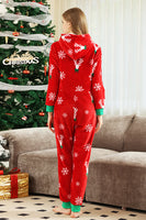 Load image into Gallery viewer, Red Flannel Snowflake Christmas Family Pajamas