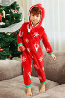 Load image into Gallery viewer, Red Flannel Snowflake Christmas Family Pajamas