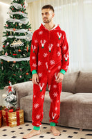 Load image into Gallery viewer, Red Flannel Snowflake Christmas Family Pajamas