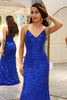 Load image into Gallery viewer, Royal Blue Mermaid Long Prom Dress With Appliques