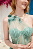 Load image into Gallery viewer, One Shoulder A Line Corset Short Prom Dress with Beading