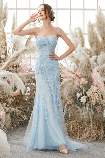 Spaghetti Straps Mermaid Prom Dress