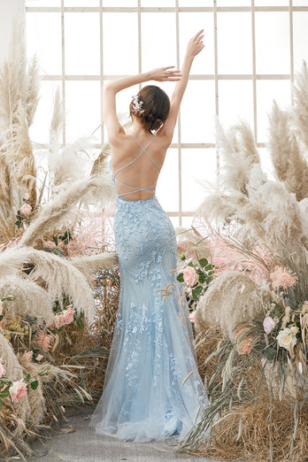 Spaghetti Straps Mermaid Prom Dress