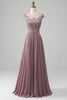 Load image into Gallery viewer, A-Line Beaded Blush Prom Dress