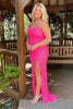 Load image into Gallery viewer, Mermaid Glitter Sequins Sexy Golden Backless Long Prom Dress