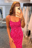 Load image into Gallery viewer, Mermaid Glitter Sequins Sexy Golden Backless Long Prom Dress