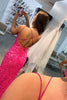 Load image into Gallery viewer, Mermaid Glitter Sequins Sexy Golden Backless Long Prom Dress