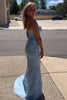 Load image into Gallery viewer, Coral Sweetheart Lace-Up Long Mermaid Prom Dress with Appliques