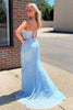 Load image into Gallery viewer, Coral Sweetheart Lace-Up Long Mermaid Prom Dress with Appliques