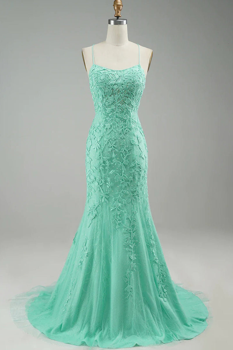 Load image into Gallery viewer, Pink Mermaid Long Prom Dress with Appliques