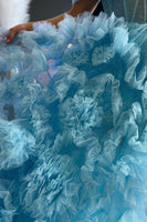 Load image into Gallery viewer, Pink Corset Off the Shoulder Long Prom Dress with Ruffles