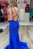 Load image into Gallery viewer, Lavender Rhinestone Spaghetti Straps Mermaid Prom Dress