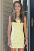 Load image into Gallery viewer, Orange Short Tight Party Dress with Lace Beading