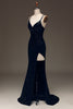 Load image into Gallery viewer, Sparky Black Long Prom Dress with Slit_3