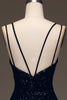 Load image into Gallery viewer, Sparky Black Long Prom Dress with Slit_5