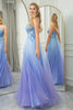 Load image into Gallery viewer, Glitter A Line Tulle Long Prom Dress With Appliques