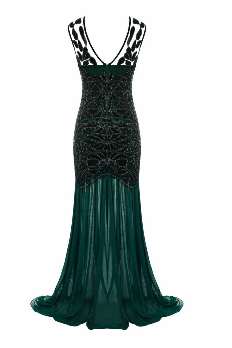 Load image into Gallery viewer, Vintage Sequins Banquet Evening 1920s Dress