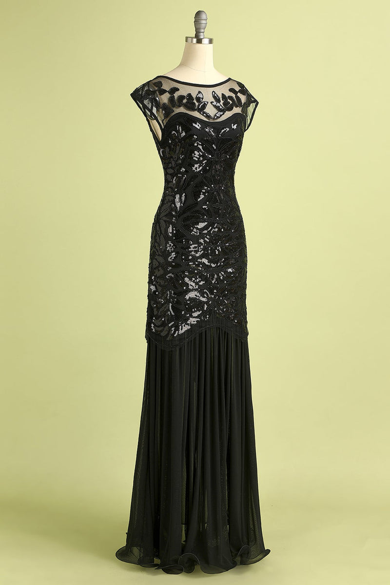 Load image into Gallery viewer, Vintage Sequins Banquet Evening 1920s Dress