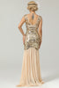 Load image into Gallery viewer, Dark Green Long 1920s Sequined Flapper Dress