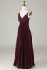 Load image into Gallery viewer, A-Line Sleeveless Cabernet Bridesmaid Dress