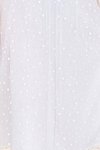 Long Sleeve Ruffle A Line White Maxi Dress