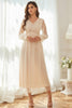 Load image into Gallery viewer, Apricot V Neck Mother Of The Bride Dress