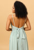 Load image into Gallery viewer, Mint Green A-Line Ruched Chiffon Bridesmaid Dress