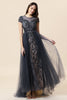 Load image into Gallery viewer, Sparkly Grey Beaded Long Formal Dress