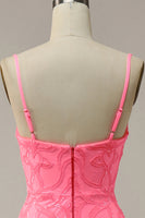 Load image into Gallery viewer, Blush Spaghetti Straps Sequins Mermaid Prom Dress