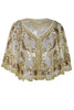 Load image into Gallery viewer, Black Sequin 1920s Batwing Shawl
