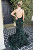 Load image into Gallery viewer, Coral Sequins Mermaid Long Prom Dress
