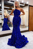 Load image into Gallery viewer, Sparkly Hot Pink Mermaid Sequins Long Prom Dress