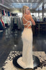 Load image into Gallery viewer, Fuchsia Sequins Criss Cross Straps Prom Dress