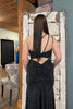 Load image into Gallery viewer, Sheath One Shoulder Red Long Prom Dress with Beading