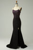 Load image into Gallery viewer, Dark Purple Lace-Up Back Mermaid Prom Dress with Beading