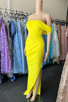 Load image into Gallery viewer, Off The Shoulder Corset Long Prom Dress with Ruffles