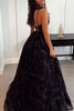 Load image into Gallery viewer, Sparkly Spaghetti Straps Light Blue Tulle Long Prom Dress