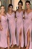 Load image into Gallery viewer, Blush Spaghetti Straps Chiffon Long Boho Bridesmaid Dress