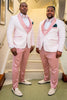 Load image into Gallery viewer, Pink Shawl Lapel Wedding Party Suit for Men