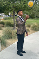 Load image into Gallery viewer, Black Shawl Lapel Single Breasted Prom Blazer for Men