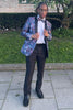 Load image into Gallery viewer, Flower Print Shawl Lapel Prom Suit For Men