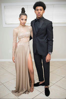 Load image into Gallery viewer, Black Notched Lapel 2 Piece Men&#39;s Prom Suits