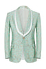 Load image into Gallery viewer, Mint Shawl Lapel One Button Jacquard Men&#39;s Party Suits