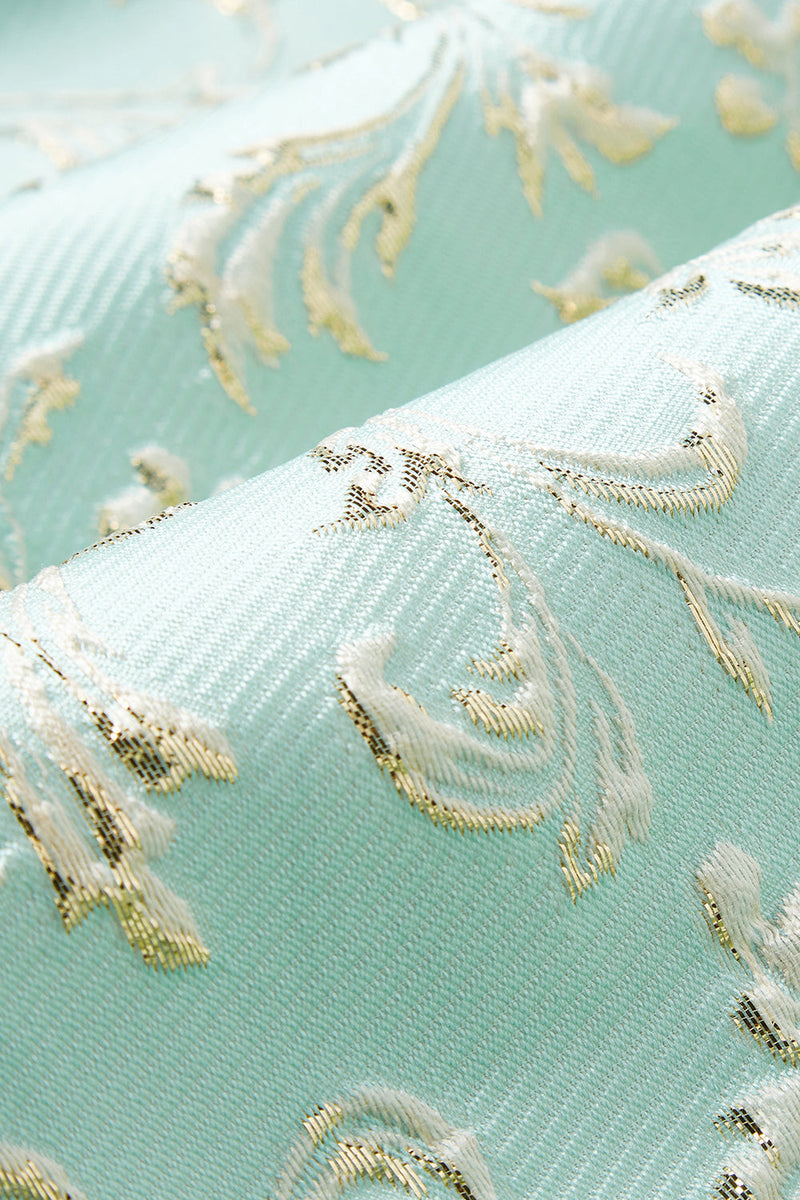 Load image into Gallery viewer, Mint Shawl Lapel One Button Jacquard Men&#39;s Party Suits
